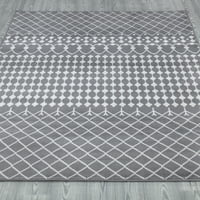 שטיח שטיח אזור טרליס מרוקאי, 5'3 6'11