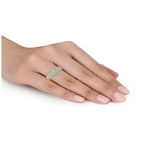 1- קראט T.W. ברק תכשיטים משובחים טבעת אירוסין ליהלום חתוך בלב בזהב צהוב 10kt, גודל 6