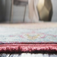שטיח אזור מסורתי מזרחי ייחודי, אדום צהוב כחול, 60.0 7.0