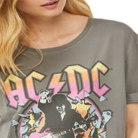Scoop's AC AC DC HI HI FOW CONION חולצת טריקו