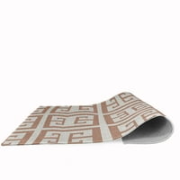 פשוט שטיח שניל דפוס דפוסים של דייזי יווני, Mauve