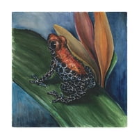 סימן מסחרי אמנות 'כחול ז' אן צפרדע 'אמנות בד על ידי צ' רלסי קלי
