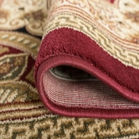 שטיח מסורתי אדום מזרחי, סלון בז 'קל לניקוי