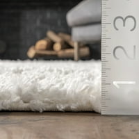 שטיח אזור שאג מוצק של נולום קארה, 8 '10 12', שנהב