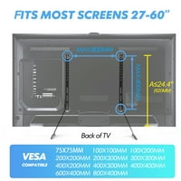 LCD אוניברסלי מסך שטוח שולחן טלוויזיה עליון מעמד הבסיס מתאים 27 עד 60 טלוויזיה TT06301MB