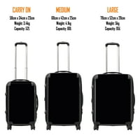 סדרת הסיור הרשמית של דייוויד בואי מזוודה מזוודות מאת Rocksa - Astro - Carry On 52l