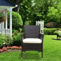 איירין בלתי נמנע כורסא קש פטיו כיסא נשלף כרית פלדת מסגרת חיצוני ריהוט לחצר אחורית גן