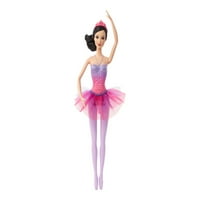 ברבי - בובת ברבי אגדה בובה של Ballerina Ballerina Lea - סגול, ורוד