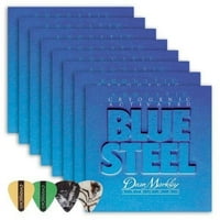 דין מרקלי כחול פלדה Med מיתרי גיטרה אקוסטיים כוללים בחירות גיטרה