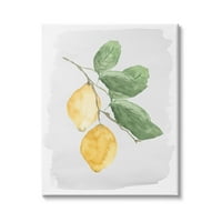 תעשיות סטופל זוגות לימון זוג עלים רכים ציור צבעי מים, 40, עיצוב מאת לוסיל