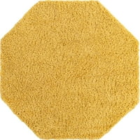 6' 6 ' צהוב מוצק מתומן זיון אזור לזרוק שטיח