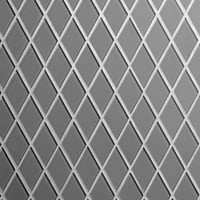 אריחים - סדרת ערך 1.5 אריחי פסיפס זכוכית יהלומים באפור כהה - 6. קרטון רגל מרובע