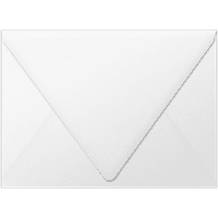 Luxpaper מעטפות דש מתאר, 1 4, £ לבן, חבילה