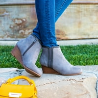 חברת ברינלי. נעלי טריז זמש דו-גוניות לנשים