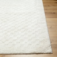אורגים אמנותיים פרויד צ'ק שטיח שטיח, לבן, 6'7 9 '