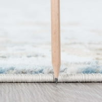 שטיח אזור עכשווי מופשט רץ מקורה כחול כהה קל לניקוי