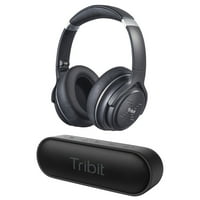 TribiT Wireless Progry מבטלים אוזניות אוזניות יתר, שחור, 843631154632
