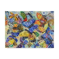 סימן מסחרי אמנות 'דפוס פרפרים צבעוני' אמנות קנבס מאת צ'רליסי קלי