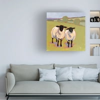 אמנות הבד של ויקטוריה בורס 'Suffolk Sheep IV'