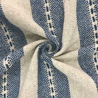 פס מרלו כחול ביז 'שמיכה כותנה תאום