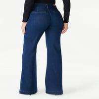 מכנסי מכנסי מתלקות של סופיה ג'ינס מכנסיים גבוהים קומות, 30.5 Seam