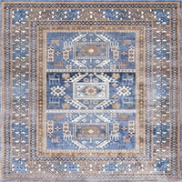 שטיח מבטא שבטי נולום מריסלה, 3' 5', כחול