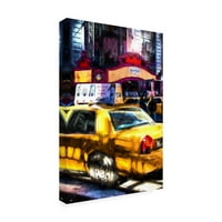 סימן מסחרי אמנות 'ניו יורק מונית' אמנות קנבס מאת פיליפ האגונרד