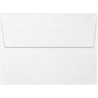 Luxpaper מעטפות הזמנה לקליפות ועיתונות, 1 2, 80lb. פשתן לבן, חבילה