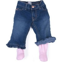 ג'ינס תינוקת של קוזי יילוד עם שכבת כותנה פנימית רגליים