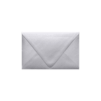 Luxpaper מעטפות הזמנה, 3 4, מתכתי כסף, חבילה