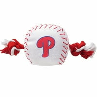 חיות מחמד ראשונות MLB פילדלפיה פיליס ניילון חבל בייסבול חבל צעצוע, MLB מורשה, חובה כבדה וצעצוע עמיד