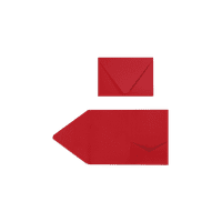 Luxpaper הזמנות כיס, 7, אודם אדום, חבילה