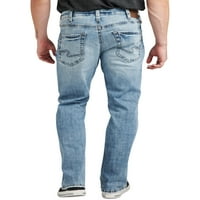 חברת ג ' ינס כסף. גברים של זאק רגוע מתאים ישר רגל ג ' ינס, מותניים גדלים 30-42