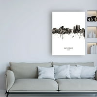 סימן מסחרי אמנות 'אנקורג' אלסקה סקייליין דיוקן השני ' בד אמנות על ידי מייקל טומפסט