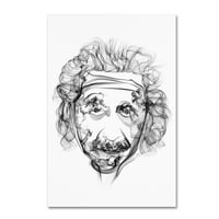 סימן מסחרי אמנות 'איינשטיין' אמנות בד מאת אוקטביאן מיאלו
