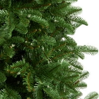 עץ חג המולד מלאכותי מעוטר בירוק כמעט טבעי לעץ חג המולד מלאכותי, 7 '