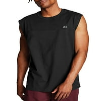 חולצת טי שרירים גדולה וגבוהה של ראסל אתלטיק לגברים, עד מידה 6