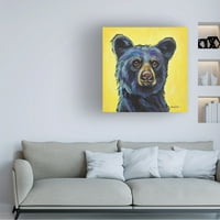 אולפני Hippie Hound 'Black Bear Bernard' Art