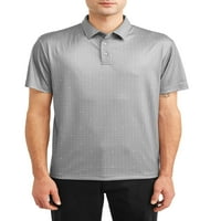 חולצת פולו מודפסת א -סימטרית של בן הוגן, עד גודל 5xl