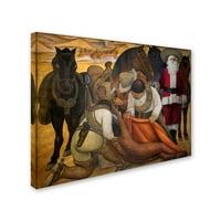 סימן מסחרי אמנות 'ריברה-שחרור של אמנות הבד' של אדון על ידי אד ווילר