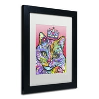 סימן מסחרי אמנות 'אהבה חתול 5' אמנות ממוסגרת שחורה מאת דין רוסו