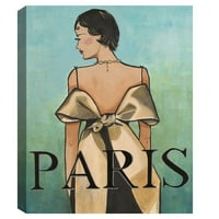 פריז, ריביירה על ידי ג ' ולייט מקגיל אישה ציור בד אמנות