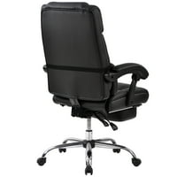 כיסא משרדים של AUKFA, כיסא מחשב, כסאות ניהול וכיסאות מנהלים, כיסא שולחן, עור PU באיכות גבוהה, כפול מרופד,