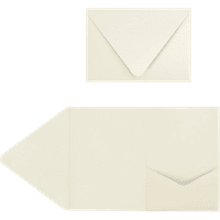 Luxpaper הזמנות לכיס, 7, טבעי, חבילה